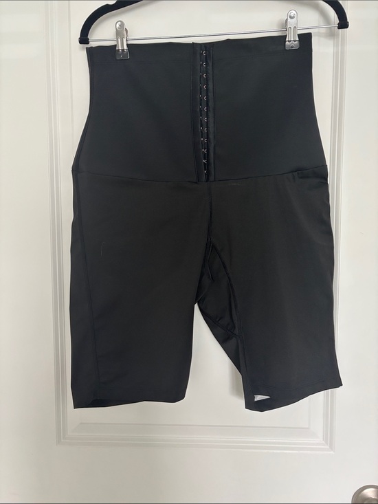 Pants - High-Waist Black Shapewear Shorts